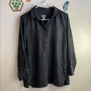 Chico's Black Tunic Top